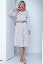 Платье Эмили хит (гофре, ваниль) Diolche