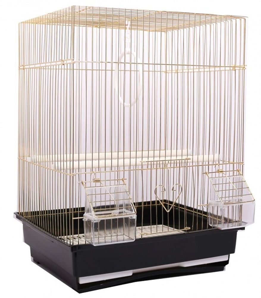 Клетка для птиц, размер 35х28х43 см., &quot;золото&quot; A405G