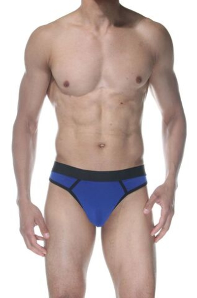 Синие мужские трусы-стринги (Размер: S) (Цвет: синий)