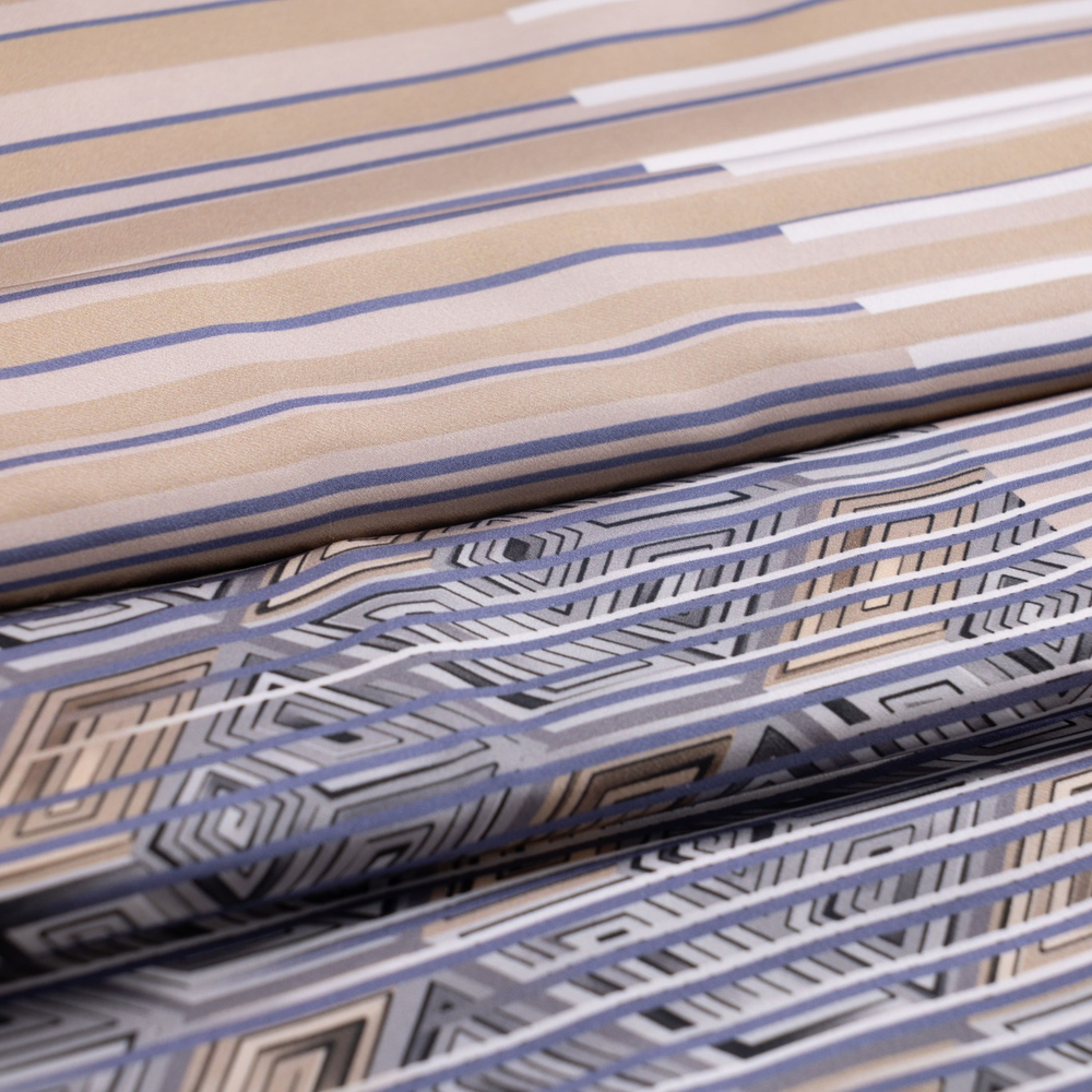 Наволочка 50х70 Mollen Фонтанка песочно-бежевая шелковая