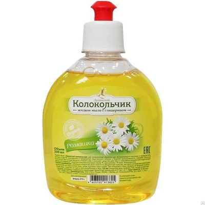 Жидкое мыло "Душистый колокольчик" 300 мл. Ромашка пуш-пул
