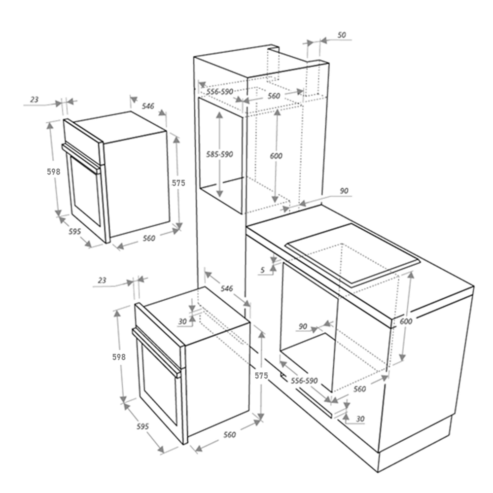 Шкаф духовой газовый MAUNFELD MGOGG.673RIB.TM фото 2
