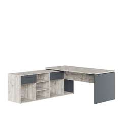 Стол письменный на опорной креденции левый Zion Light 180x205x75