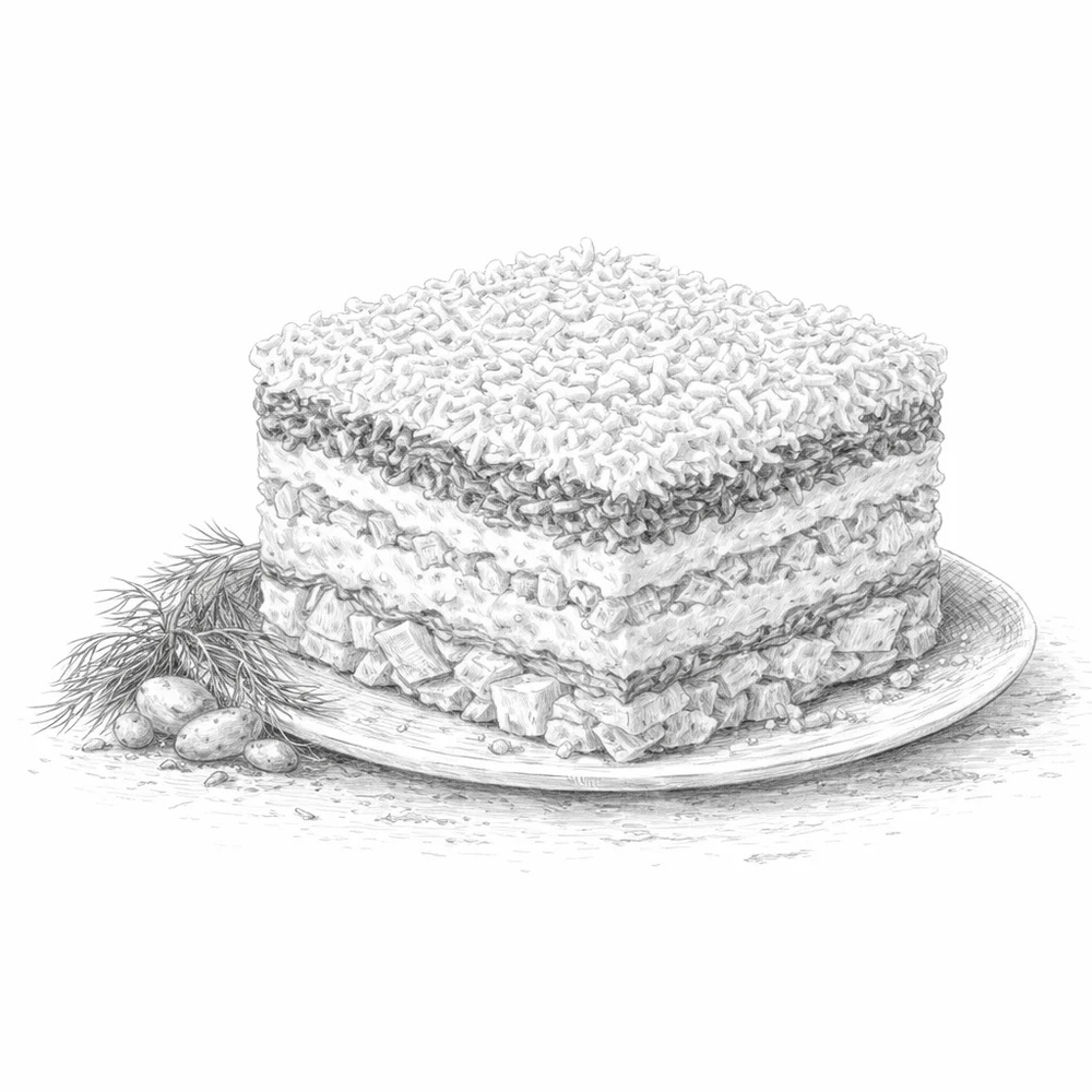 Лосось под шубой