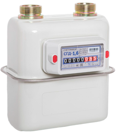 Счетчик газа Счетприбор СГД-G 1,6 правый 1 1/4" (г.Орёл)