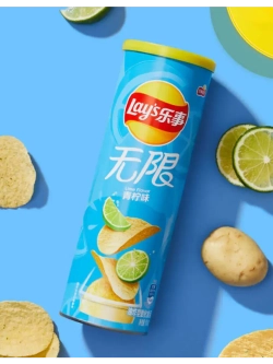 Чипсы Лейс Stax из Китая со вкусом Лайма 90 г
