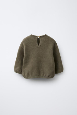 ZARA ФУТБОЛКА SOFT TOUCH, ХАКИ