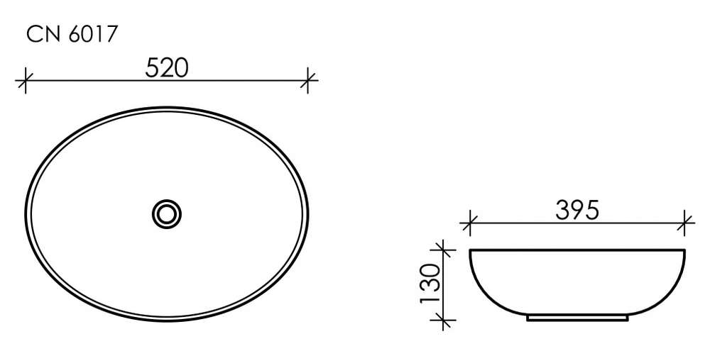 Раковина Ceramica Nova Element 52 см CN6017