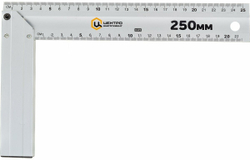 Угольник алюминиевый Центроинструмент 0425, 250 мм