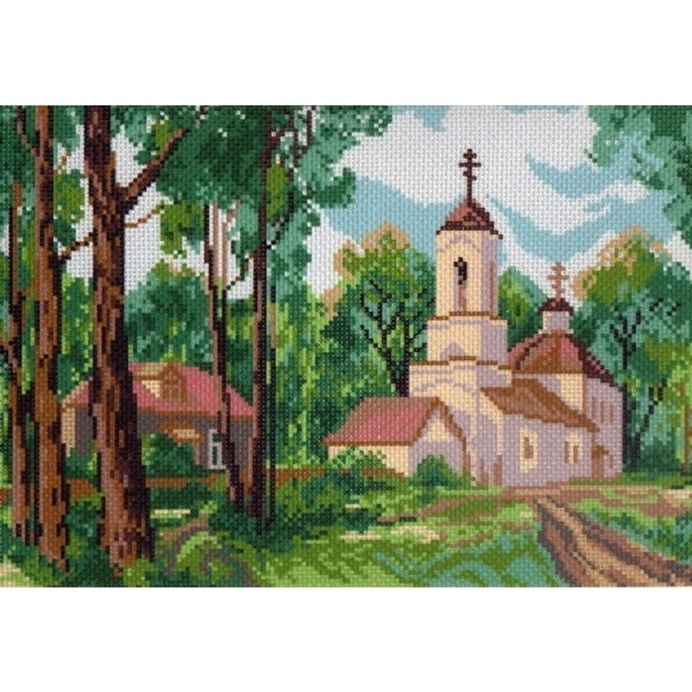 "Лесной храм"-0023 канва с рисунком