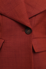 Жакет с округлым воротником