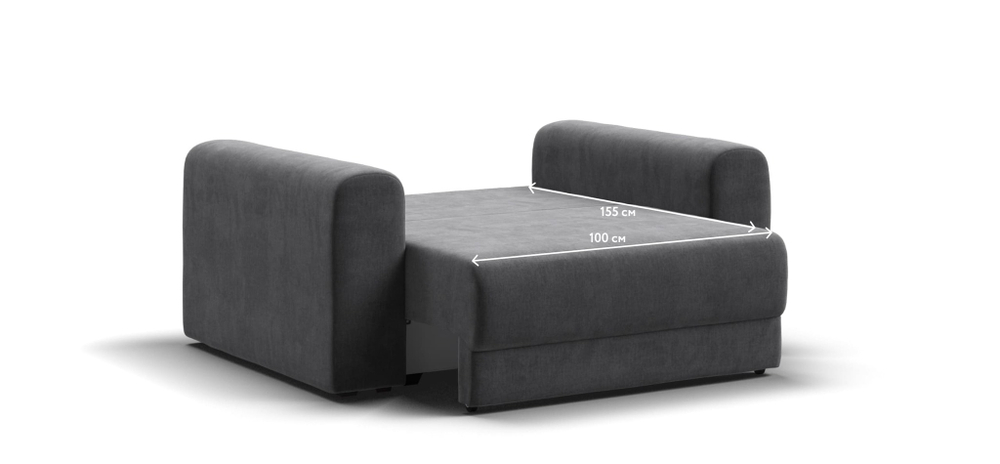 Кресло РИЧМОНД MODOOL Велюр Monolit серый