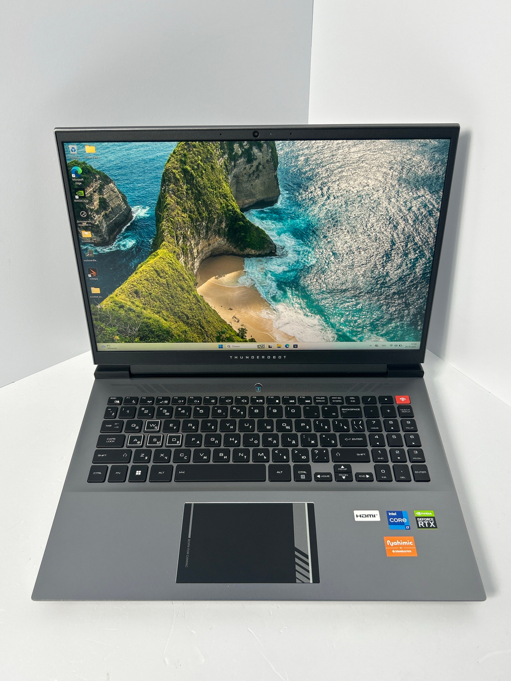 Ноутбук игровой Thunderobot Zero Ultra 7 (JT009JE09RU) 16"/Intel Core i7-12700H/RAM 32GB/SSD 1024GB/GeForce RTX 3080Ti/2560x1600/IPS/165Hz/Win11/Подсветка кл-ры: RGB/Серый. Состояние: B1
