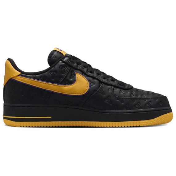 Кроссовки Nike Air FORCE 1 для скейтборда Низкие кроссовки Черно-желтые Мужские