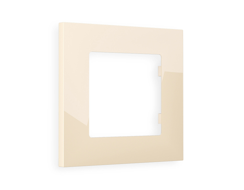 AF250301 Рамка ALFA Qubi (Бежевый глянец) 1-ая