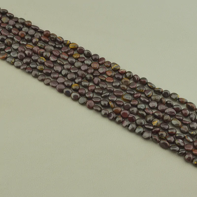 Нитка Тигровый глаз,Бычий глаз 38 см. (Без замка)