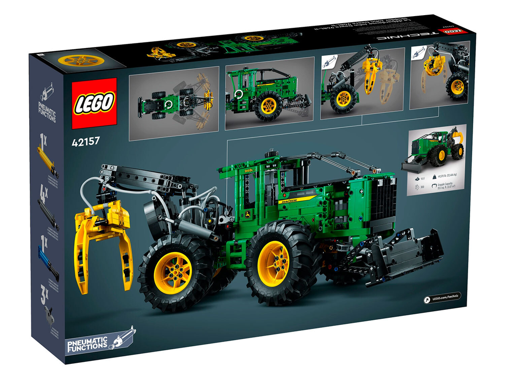 LEGO Technic 42157 Трелевочный трактор «John Deere 948L-II»  (УЦЕНКА)