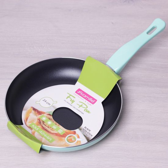 Сковорода Ø24х4.0 см. с антипригарным покрытием из алюминия без крышки Kamille KM4244A