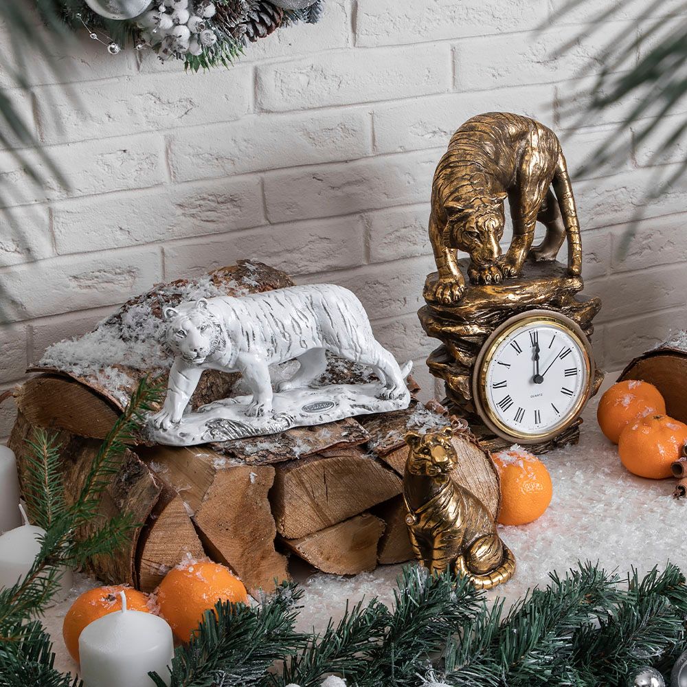 Часы Тигр Бронза