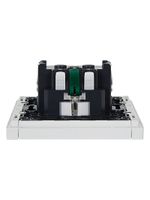 FORTE&PIANO Розетка 1-местная с заземлением без защитных шторок безвинтовое крепление 16А FP214 белый IEK