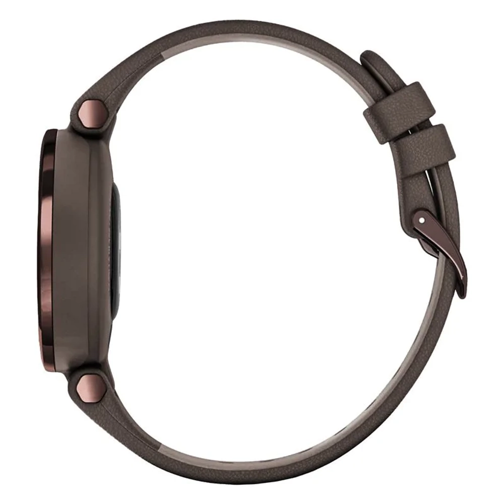 Смарт-часы Garmin Lily темно-бронзовый безель, корпус цвета Paloma и итальянский кожаный ремешок 010-02384-B0