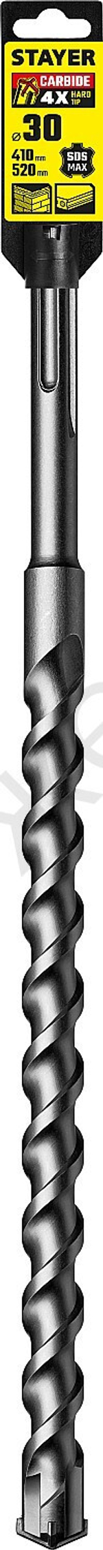 STAYER HERCULES-4Х 30 x 410/520 мм, SDS-max бур, PROFESSIONAL (29370-410-30)