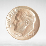USA, 1 Dime, 1985 - Roosevelt Dime (P), AU