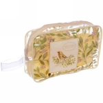 Набор банный дорожный 4шт «Traveler - Птички», микс 2 цв., (мочалка, футляр 2шт, расческа), 21,5*14*7см