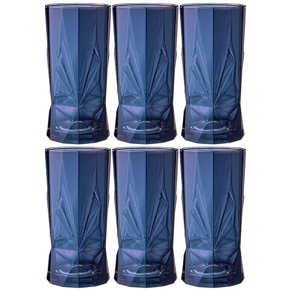 НАБОР СТАКАНОВ ИЗ 6-ТИ ШТ. "ROCH" БЛЮБЕРРИ 450 МЛ 7,9*7,9*15,6СМ