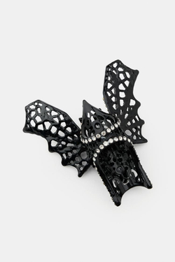 ZARA БОЛЬШОЕ КОЛЬЦО «ЛЕТУЧАЯ МЫШЬ», ЧЕРНЫЙ