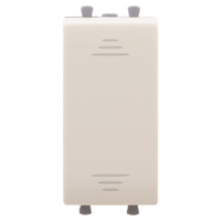 Переключатель модульный, "Avanti", "Ванильная дымка", 1 модуль