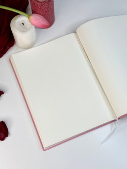 Блокнот А4 200л. (400страниц) без разлиновки Розовый (К44-700A)