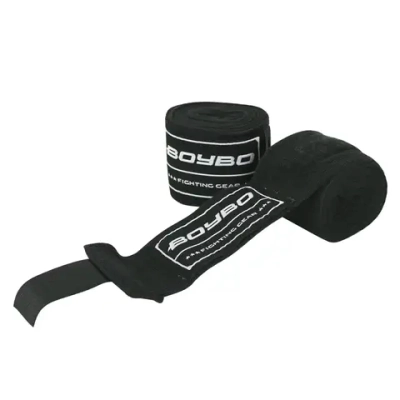 Бинты BoyBo хлопок, Черный,BB1001-12