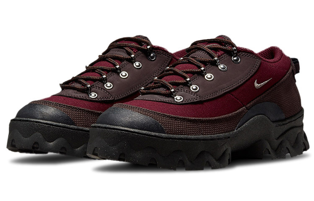 Кроссовки Nike Lahar Low "Canvas Dark Beetroot" (Женская размерная сетка)