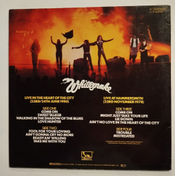 Винтажная виниловая пластинка LP Whitesnake Live In The Heart Of The City (Germany 1980)