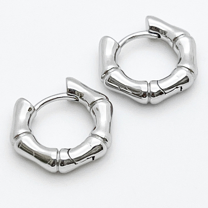 Ювелирные швензы с родиевым покрытием, размер 20*18 мм, цена за пару