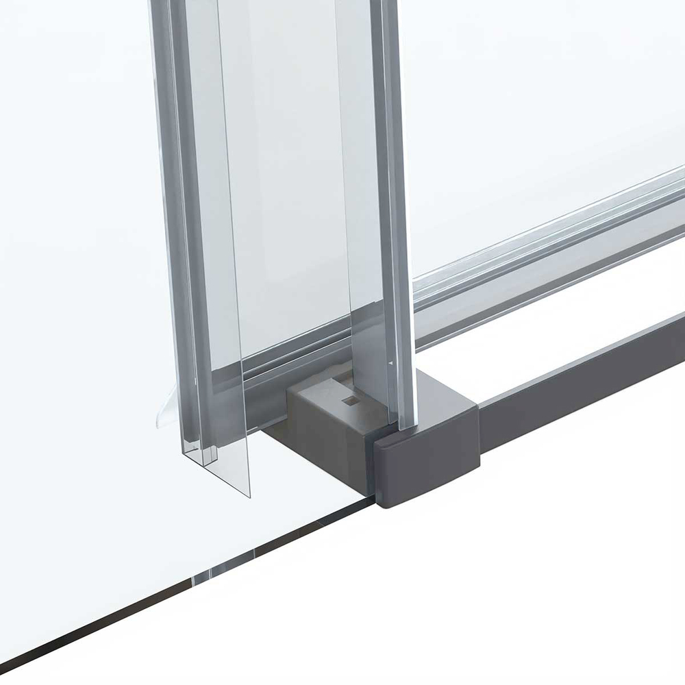 Душевой уголок Комо Софт (Como Soft) Vincea VSR-1CS9013CLGM, 1300*900, вороненая сталь, стекло прозрачное