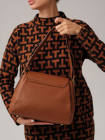 Кожаная сумка Deboro 30737 фундук