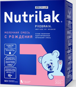 СМЕСЬ NUTRILAK PREMIUM 1 МОЛОЧНЫЙ НАЧАЛЬНАЯ 300ГР