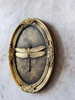 Барельеф на стену из гипса Стрекоза