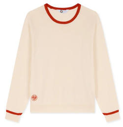 Женская теннисная куртка Roland Garros Heritage Tiffany Sweater - ecru