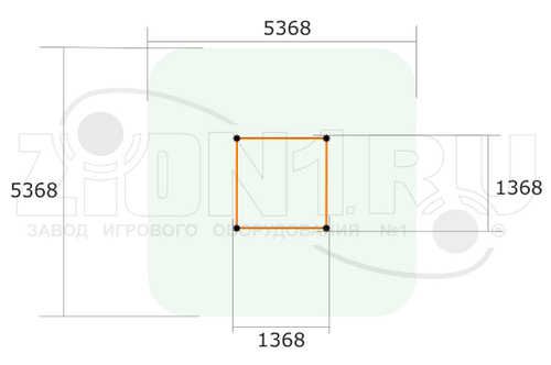 Перекладина четверная ВБ-2000-2400