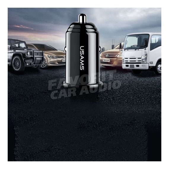 АЗУ 2USB Usams US-CC055 C8 3100mAh пластик чёрный