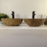 Раковина из речного камня ПАРА! RS-65542 44*33*14 0865