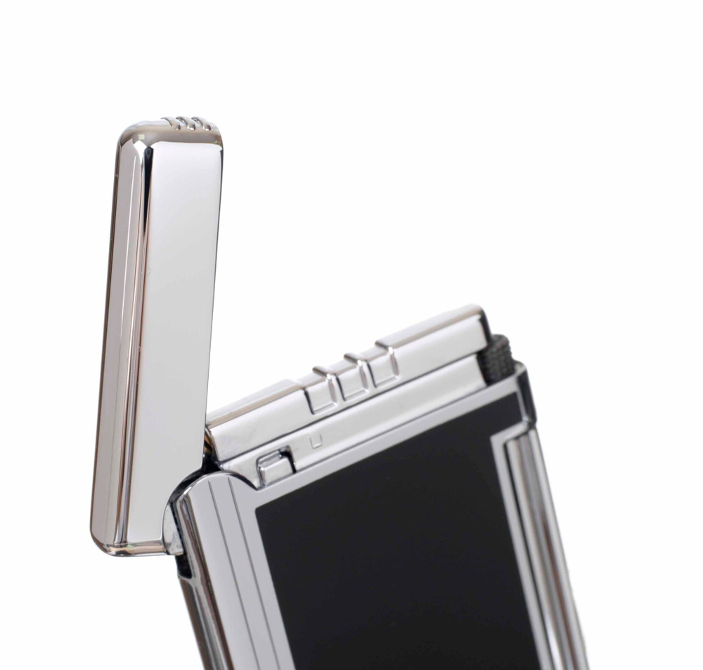 Зажигалка Caseti, кремниевая, супертонкая, черная CA326-1