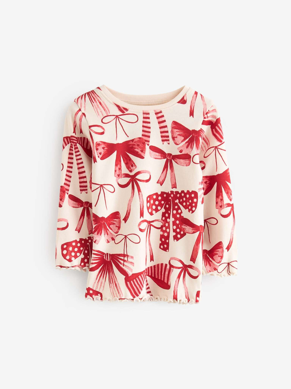 Пижама для девочки Next B12-259, 3 шт., Розовый, Красный