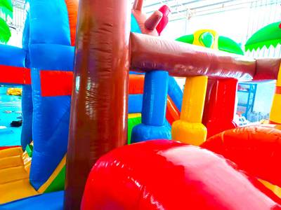 Надувной батут для бизнеса "Корабль Пирата",  размер 7.8х5.5х4.3