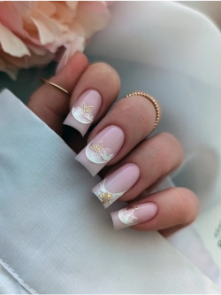 Lucky Rose Слайдеры наклейки для длинных ногтей 420