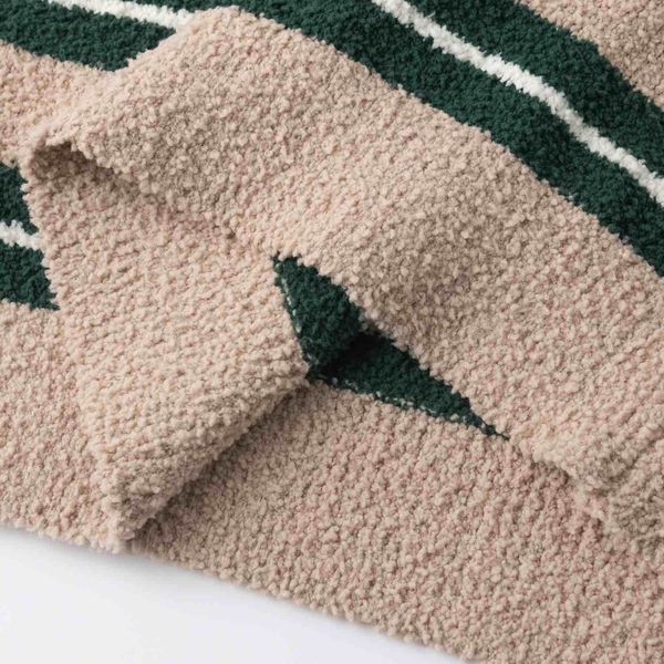 Свитер Soft Strips песочный/темно-зеленый - фото 6