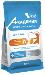 Ветдиета Академия  для кошек для растворения струвитных камней,предотвращения их образования 400гр.